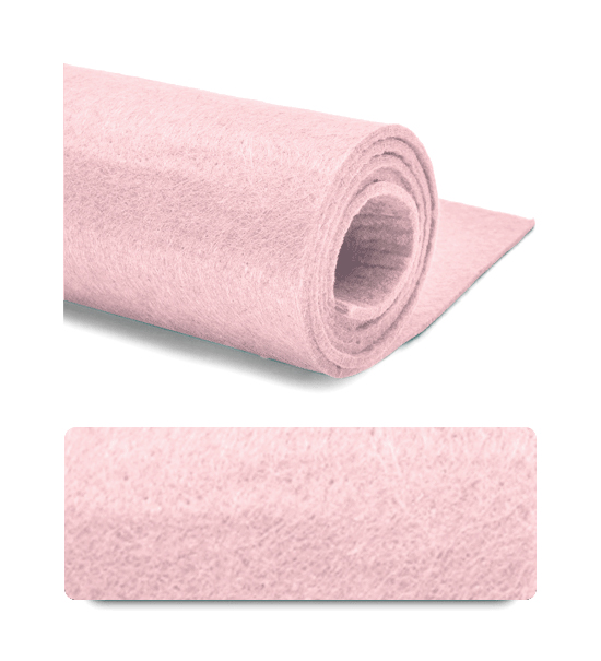 Feltro (Foglio 50x100 cm) 3 mm - Rosa baby