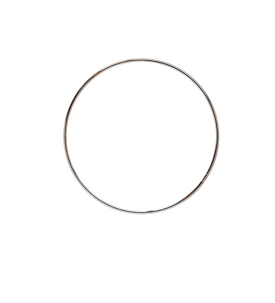 Anello in metallo Pz.1 diametro cm. 12 - Cromo