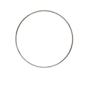 Anello in metallo Pz.1 diametro cm. 14 - Cromo