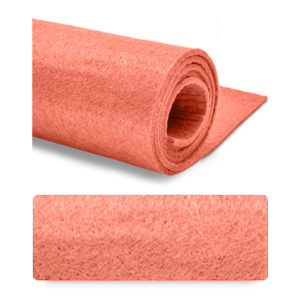 Feltro (Foglio 50x100 cm) 3 mm - Rosso corallo