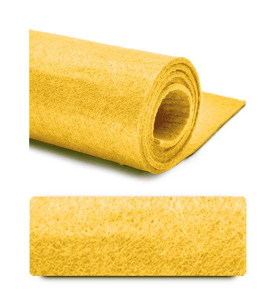 Feltro (Foglio 50x100 cm) 3 mm - Giallo sole