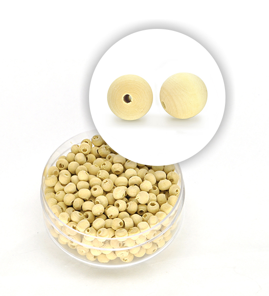 Perla sferica in legno (5,8 g) - 3 mm ø