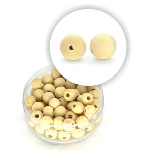 Perla sferica in legno (5,2 g) - 6 mm ø