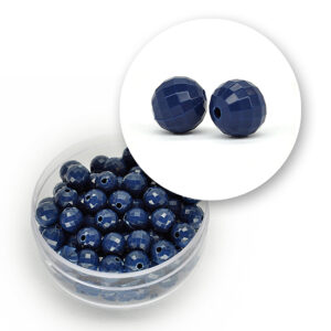 Perle sfaccettate acrilico (12  grammi) 6 mm - Blu