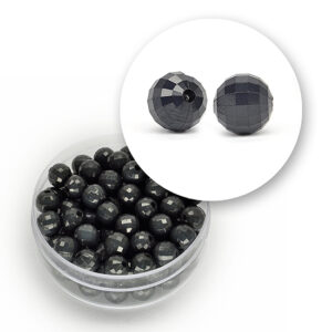 Perle sfaccettate acrilico (12  grammi) 6 mm - Grigio