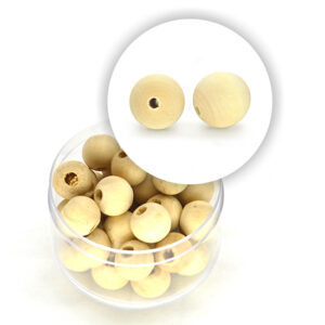 Perla sferica in legno (10 g) - 10 mm ø