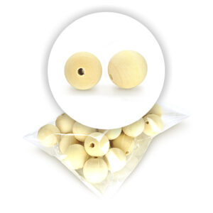 Perla sferica in legno (12 pz.) - 40 mm ø