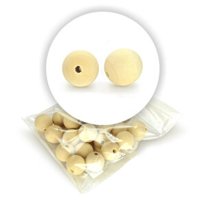 Perla sferica in legno (25 pz.) - 20 mm ø