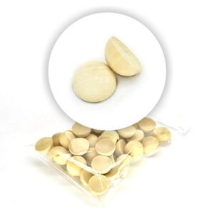 Mezza sfera in legno (25 pz.) - 24 mm