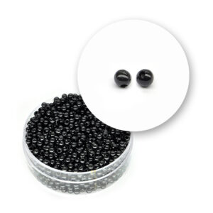 Perle nere tonde (9,2 grammi) - ø 2,5 mm