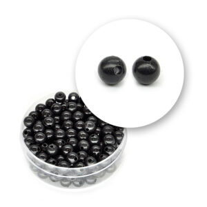 Perle nere tonde (10,5 grammi) - ø 5 mm
