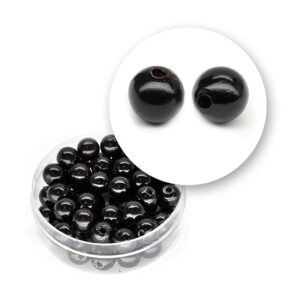 Perle nere tonde (9,2 grammi) - ø 7 mm