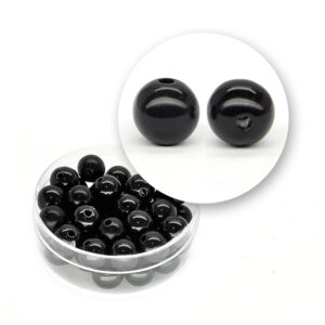 Perle nere tonde (11,5 grammi) - ø 8 mm