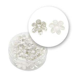 Perla corolla (6,5 grammi) 14x3 mm - Bianco perlato