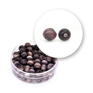 Perle vetro "occhi di gatto" (23 grammi) Ø 6 mm - Viola