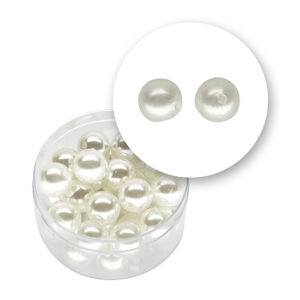 Perla bianca tonda (16,3 grammi) Ø 10 mm - Bianco perlato