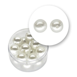 Perla bianca tonda (15,8 grammi) Ø 12 mm - Bianco perlato
