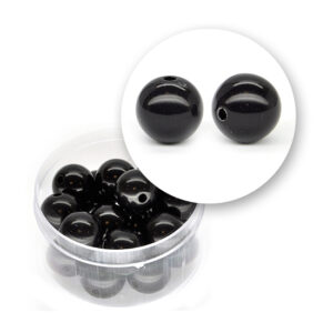 Perle nere tonde (11 grammi) - ø 12 mm