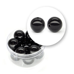 Perle nere tonde (25,3 grammi) - ø 14 mm