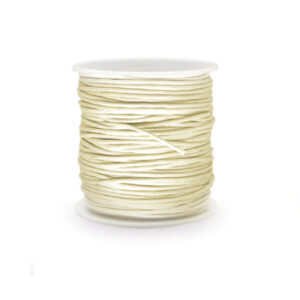 Cordoncino in cotone cerato (25 mt) 1 mm - Avorio