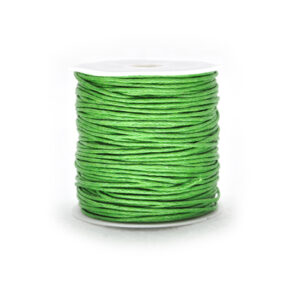 Cordoncino in cotone cerato (25 mt) 1 mm - Verde