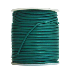 Cordino in cuoio (5 mt) 1,5 mm - Verde ottanio