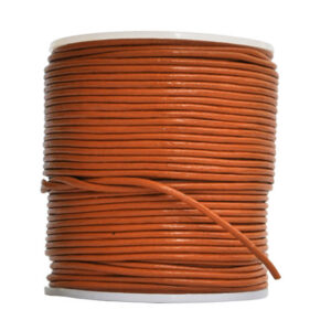 Cordino in cuoio (5 mt) 1,5 mm - Arancio