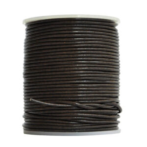 Cordino in cuoio (5 mt) 1,5 mm - Marrone scuro