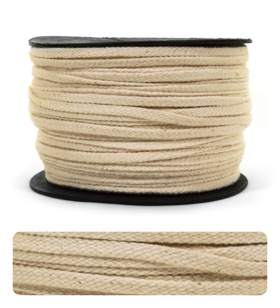 Tubolare cotone naturale mm.5 (5 metri) - avorio