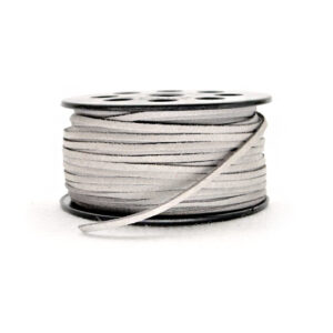 Cordino in scamosciato sintetico (5 metri) 3 mm - Grigio chiaro