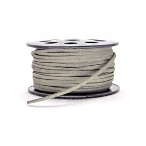 Cordino in scamosciato sintetico (5 metri) 3 mm - Grigio scuro