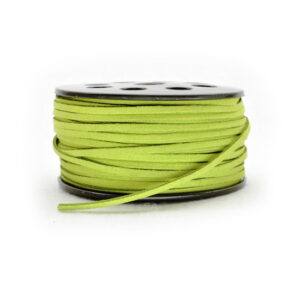 Cordino in scamosciato sintetico (5 metri) 3 mm - Verde chiaro