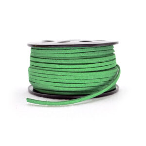 Cordino in scamosciato sintetico (5 metri) 3 mm - Verde