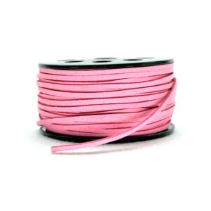 Cordino in scamosciato sintetico (5 metri) 3 mm - Fuxia