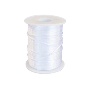 Cordino "simil seta" lucido (10 mt) 1,5 mm - BIANCO