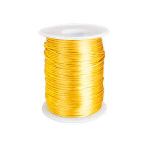 Cordino "simil seta" lucido (10 mt) 1,5 mm - GIALLO ORO