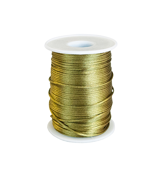 Cordino "simil seta" lucido (10 mt) 1,5 mm - VERDE