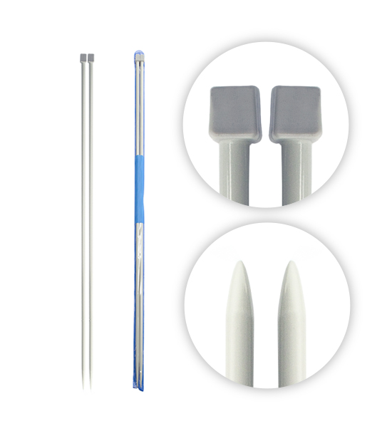 Ferri da maglia in alluminio (2 pezzi) - Ø 2 mm