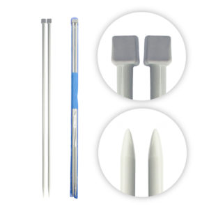 Ferri da maglia in alluminio (2 pezzi) - Ø 4 mm