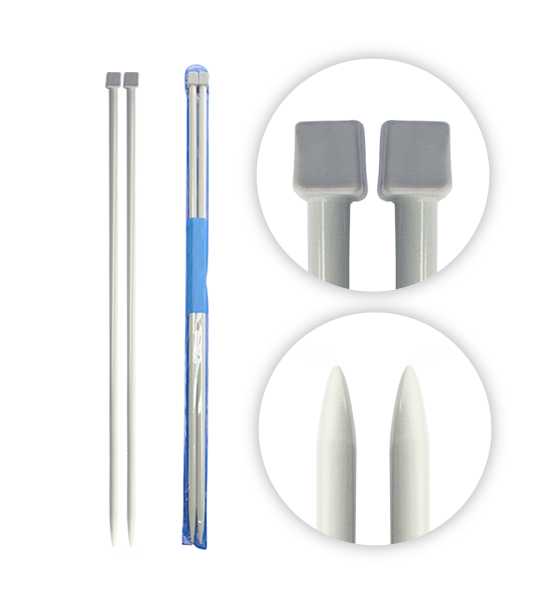 Ferri da maglia in alluminio (2 pezzi) - Ø 5 mm