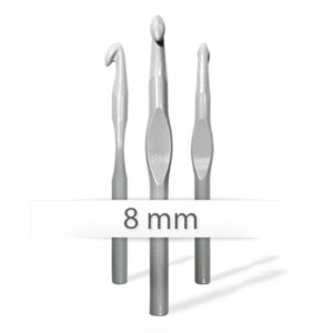 Ferro ad uncinetto in alluminio (1 pezzo) - 8 mm