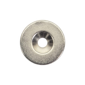 Calamita forte mm.15x2 (pz.1) foro centrale- acciaio