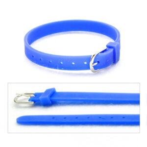 Braccialetto in silicone (1 pz) 8 mm largh. - Blu