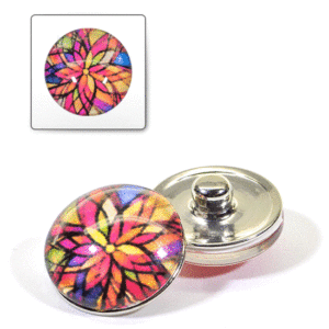 1 pz. Bottone decorativo "Funny" 20 mm - Mixcolor