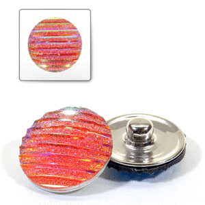 1 pz. Bottone decorativo "Funny" 20 mm - Rosso A.B.