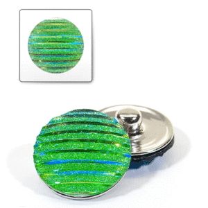 1 pz. Bottone decorativo "Funny" 20 mm - Verde A.B.