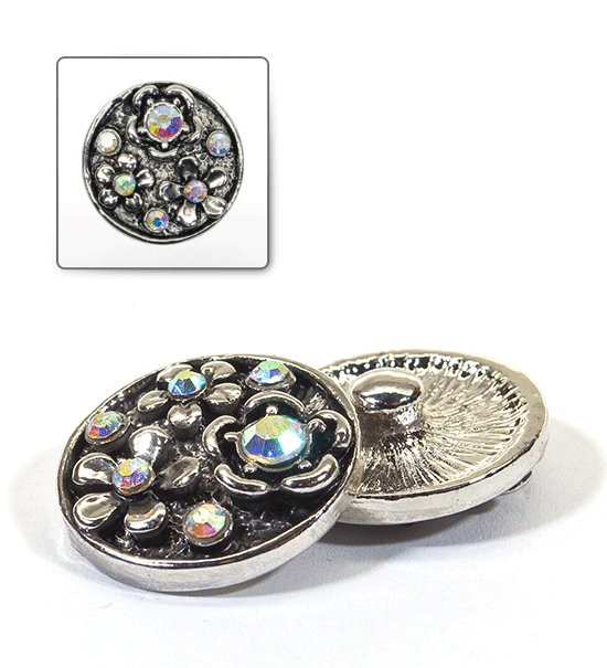 1 pz. Bottone decorativo "Funny" 20 mm - A.B.