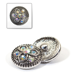 1 pz. Bottone decorativo "Funny" 20 mm - A.B.