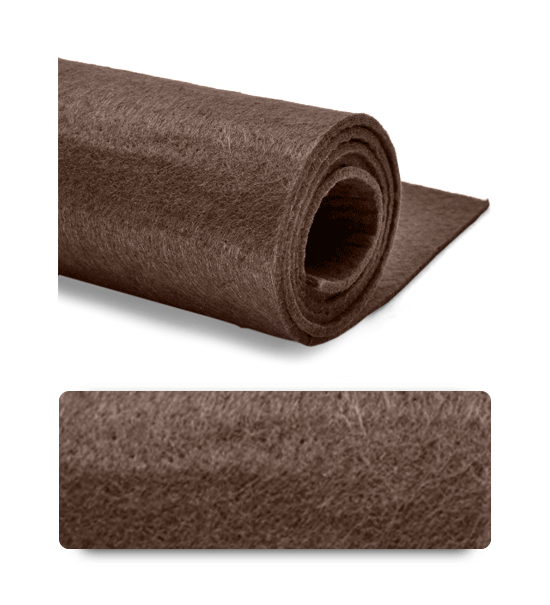 Feltro (Foglio 50x100 cm) 3 mm - Marrone