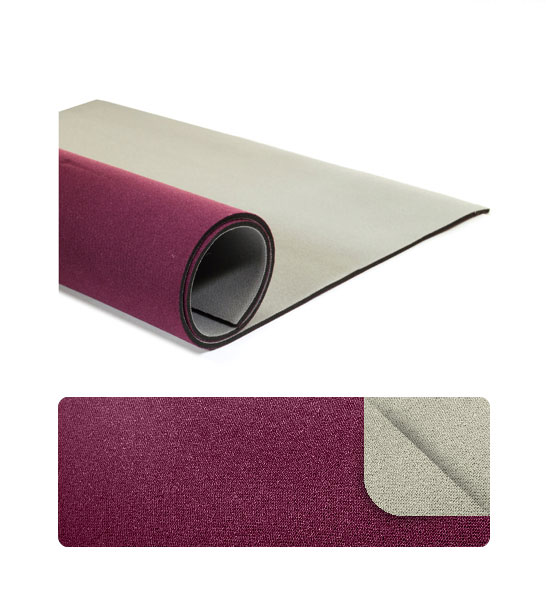 Neoprene 3 mm (foglio cm 45x65) Bordeaux e grigio